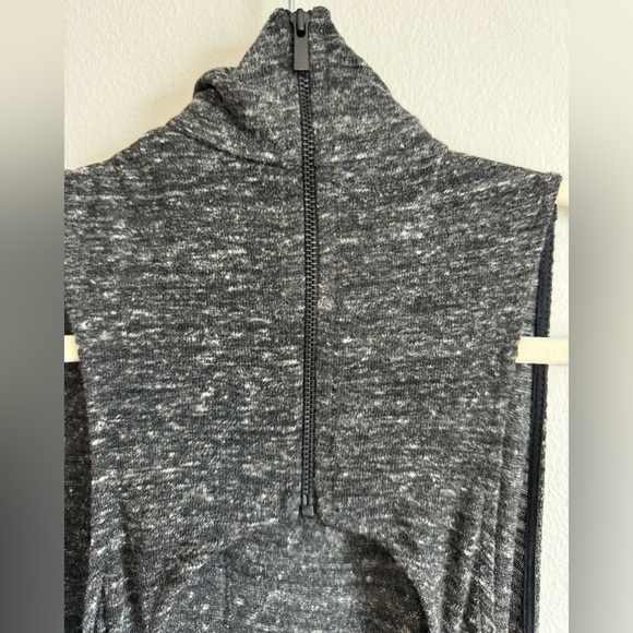TRF by Zara Midi Mock Neck Dark Heather Gray Sleeveless Jersey Dress Size M - Picture 10 of 14